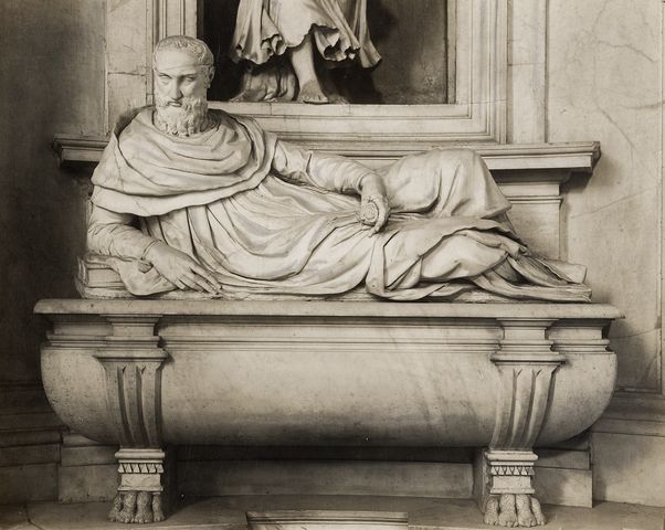 Anonimo — Ammannati Bartolomeo - sec. XVI - Monumento funebre del cardinale Fabiano Del Monte — particolare